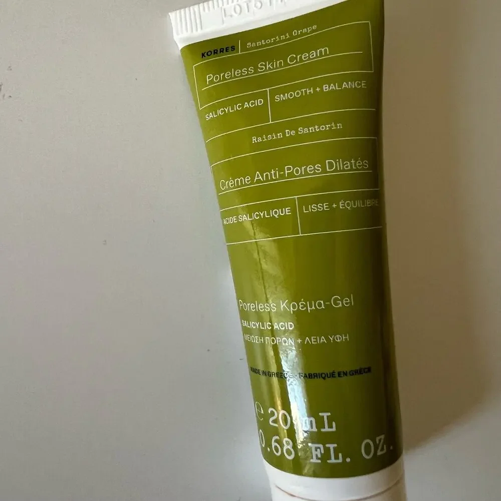 Korres Santorini Grape Poreless Skin Cream travel size sample 20ml/0.68 fl oz
